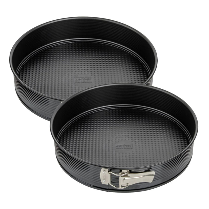 Ensemble de 2 Moules à manqué à charnière 30 cm Zenker Black Metallic