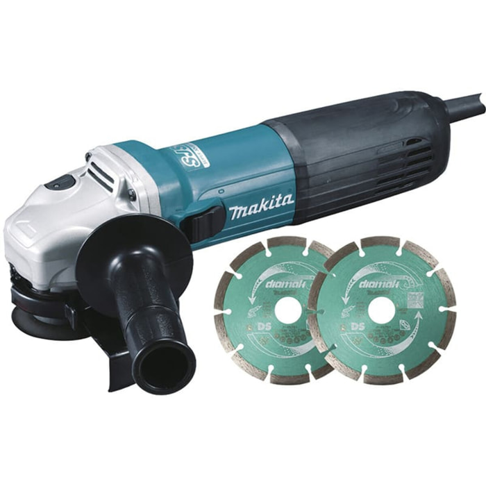 Amoladora 125MM 1100W MAKITA - con accesorios - GA5040RKDJ