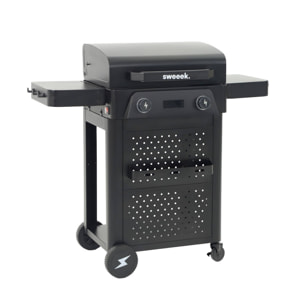 Barbecue électrique acier émaillé 2 brûleurs 2300 W VOLTIS