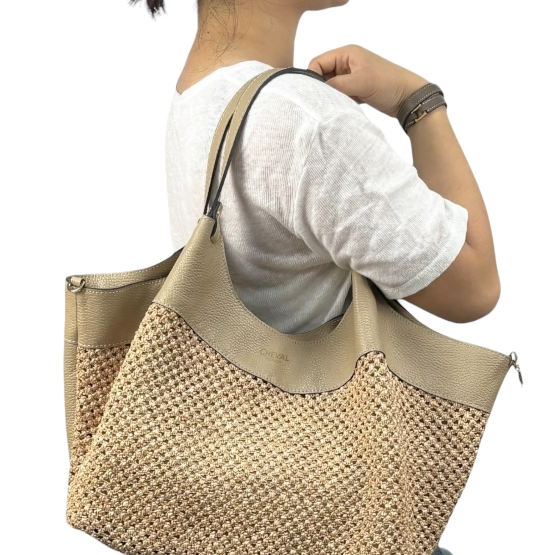 Bolso de hombro Cheval Firenze Madera Gris Pardo