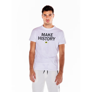 Camiseta con estampado de bienvenida 'Make History' para hombre