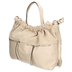 Borsa Shopper da donna In Vera pelle Made in Italy 42x32x18 cm