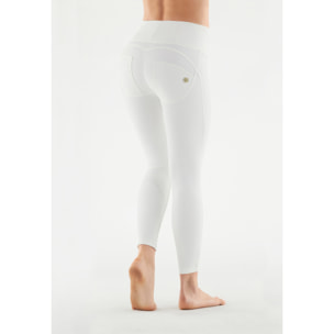 Pantaloni push up WR.UP® 7/8 superskinny vita alta similpelle