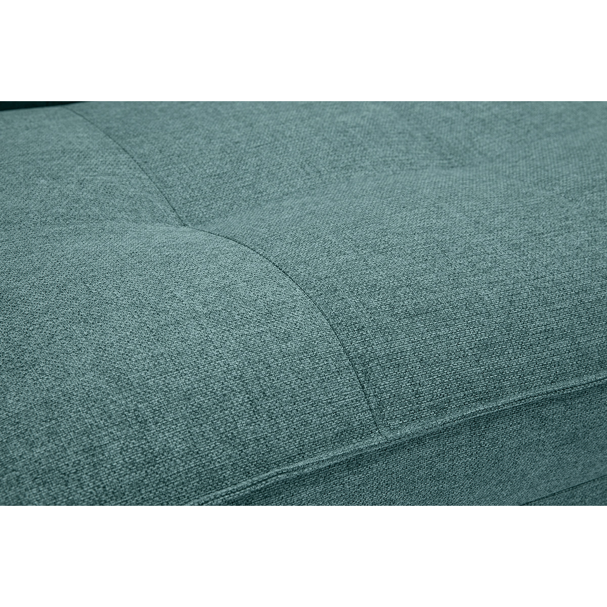 Chauffeuse 2 places convertible en tissu vert de gris SALLY