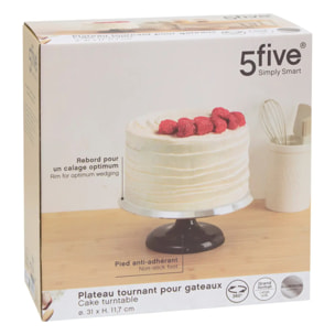 Plateau tournant pour gateau en aluminium