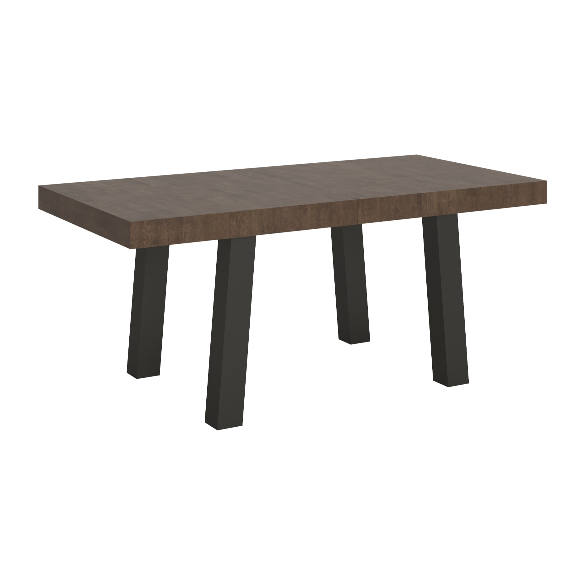 Mesa extensible 90x200/460 cm Bridge Nogal estructura Antracita
