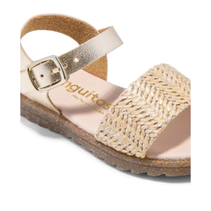 Sandalias Hebilla Beige