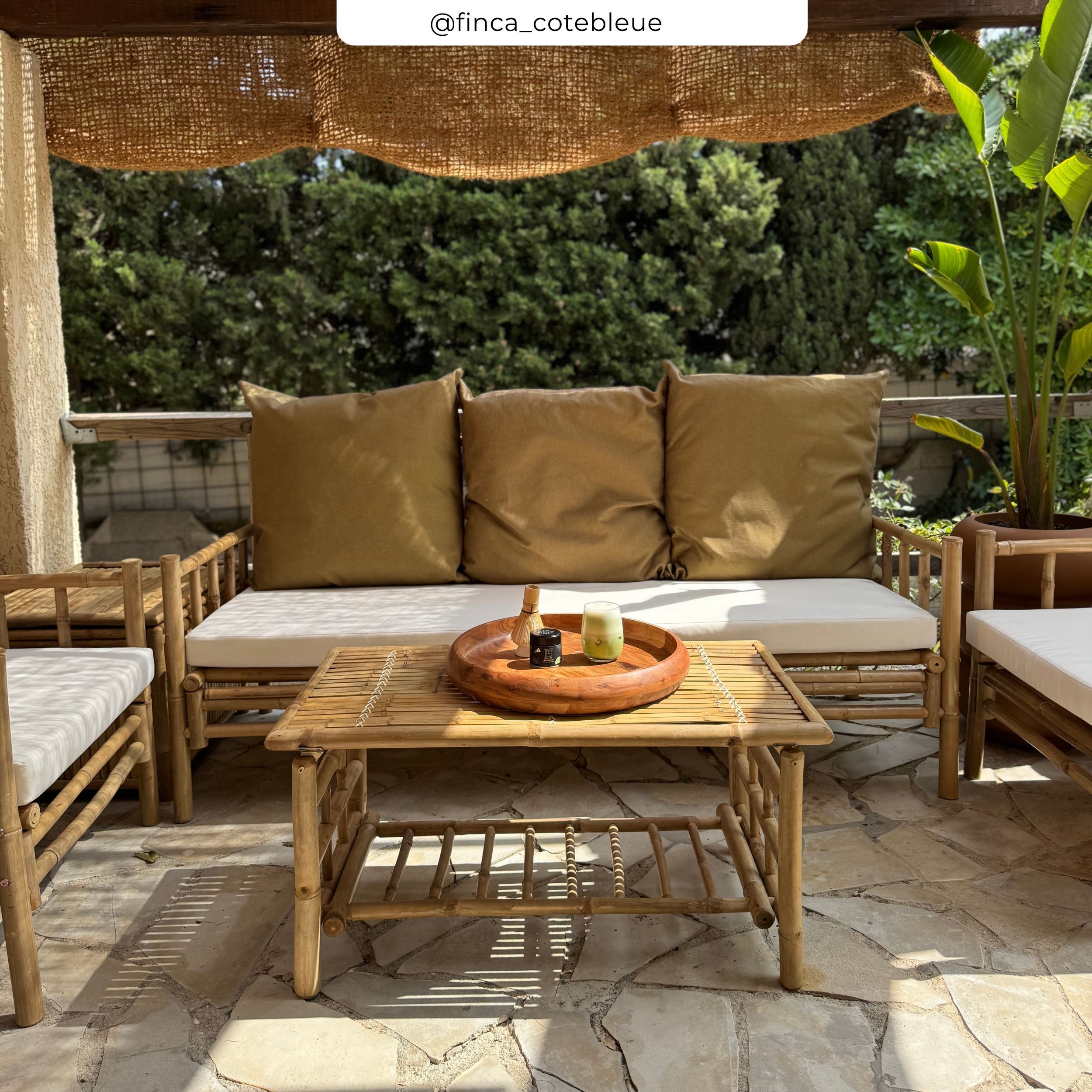 Table basse de jardin en bambou - Vadella