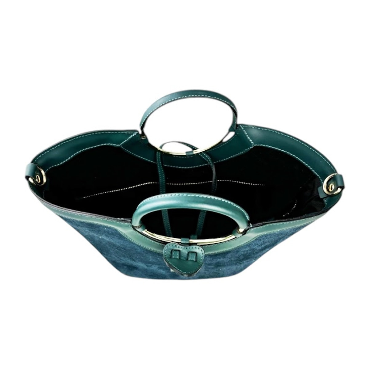 Borsa a mano Cheval Firenze Clara Mini F/W Verde Petrolio