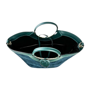 Borsa a mano Cheval Firenze Clara Mini F/W Verde Petrolio