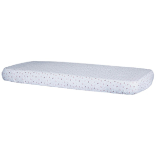 Lot de 2 draps housse bébé en coton bio blanc