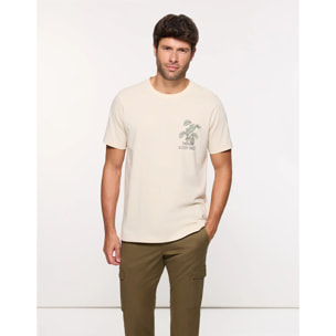 Camiseta Manga Corta Beige - Brais