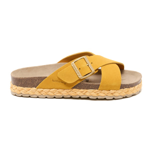 SANDALO CON ZEPPA BILLOWY GIALLO