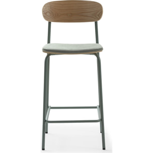 Lot de 2 tabourets de bar en tissu - SVALA