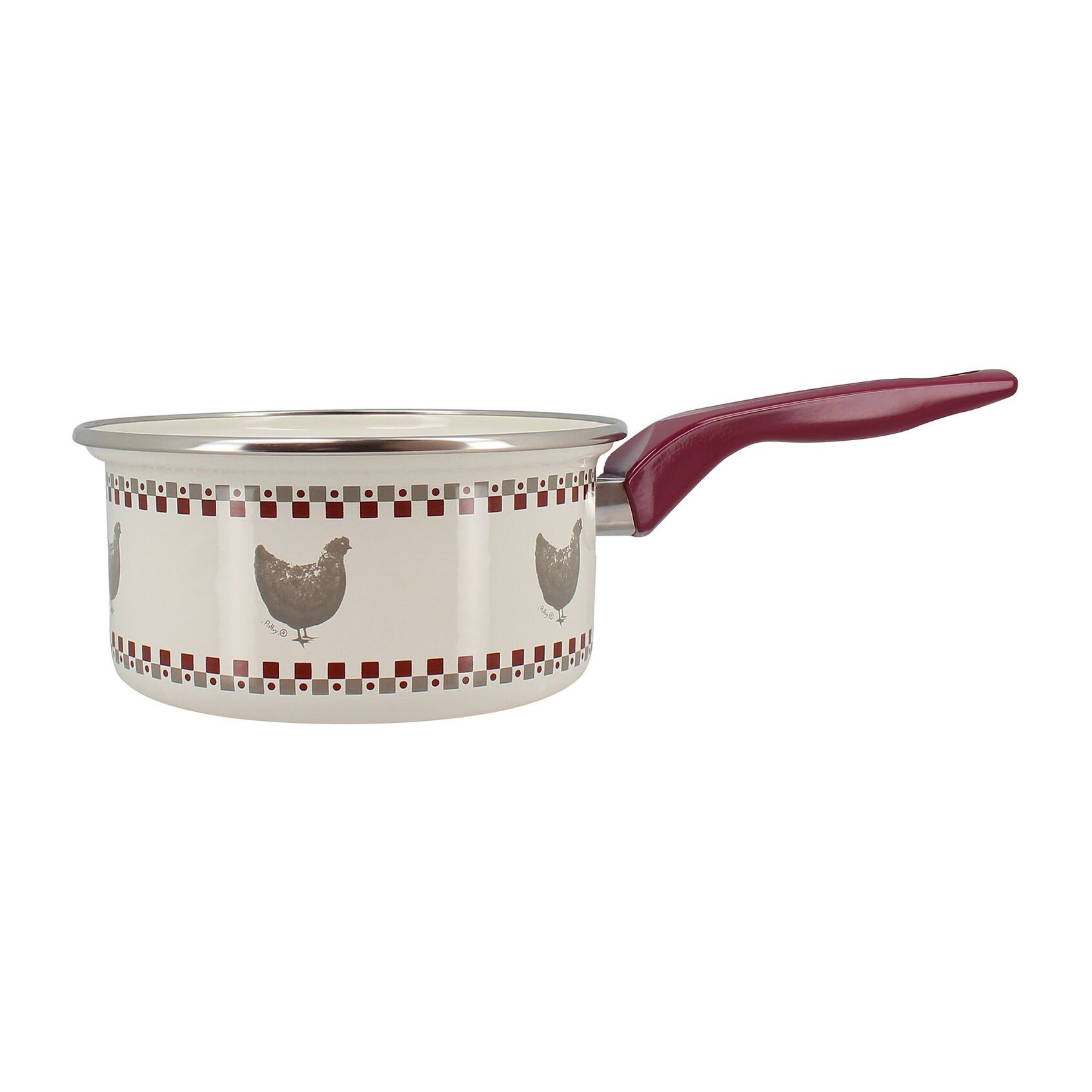 Casserole en acier émaillé 16cm - tous feux GALLINA