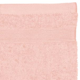 Lot de 2 gants de toilette - coton 450 gr/m² - rose 15x21 cm