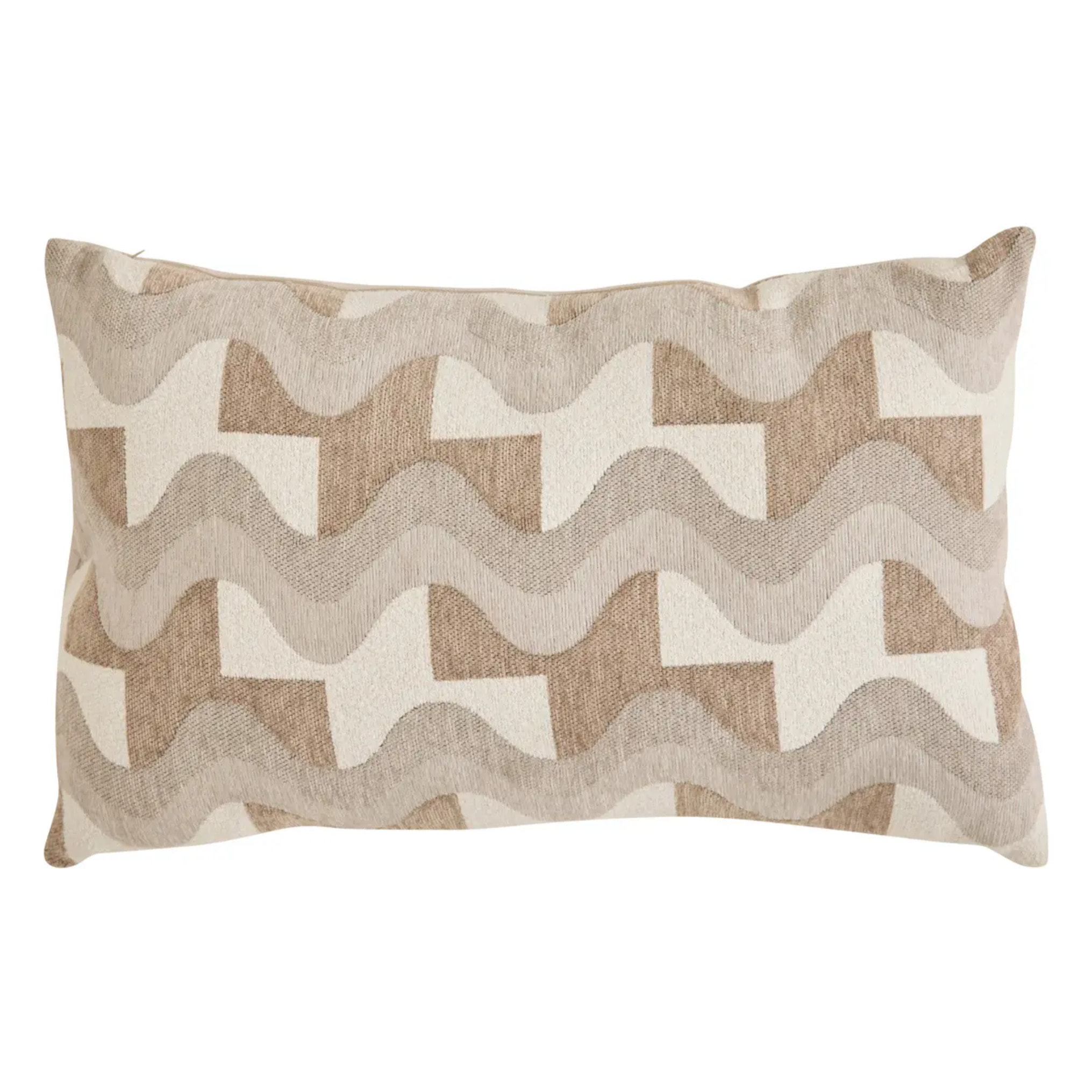 Coussin Floe beige lin 58x38cm