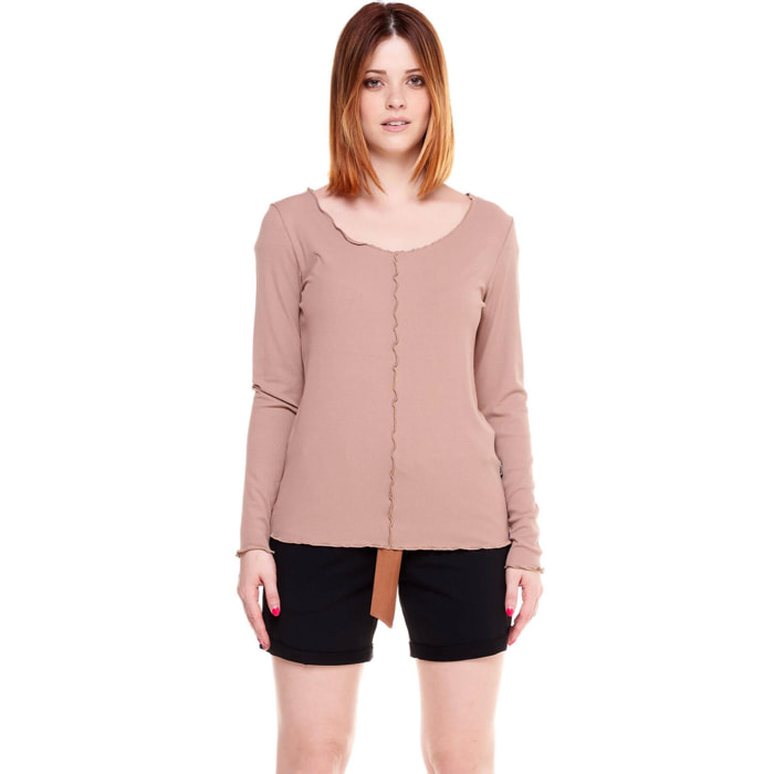 Camiseta de manga larga para mujer Earth Tones