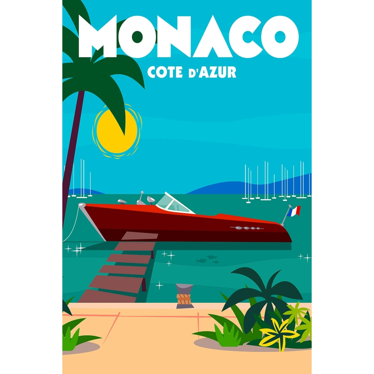 Tableau  monaco dream Tableau plexiglas