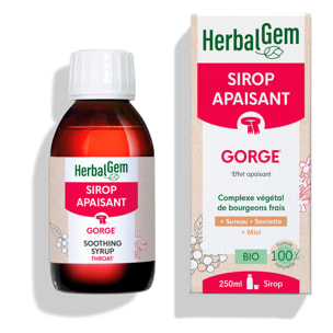 Herbalgem- Sirop Apaisant Gorge - Bio - 250 ml