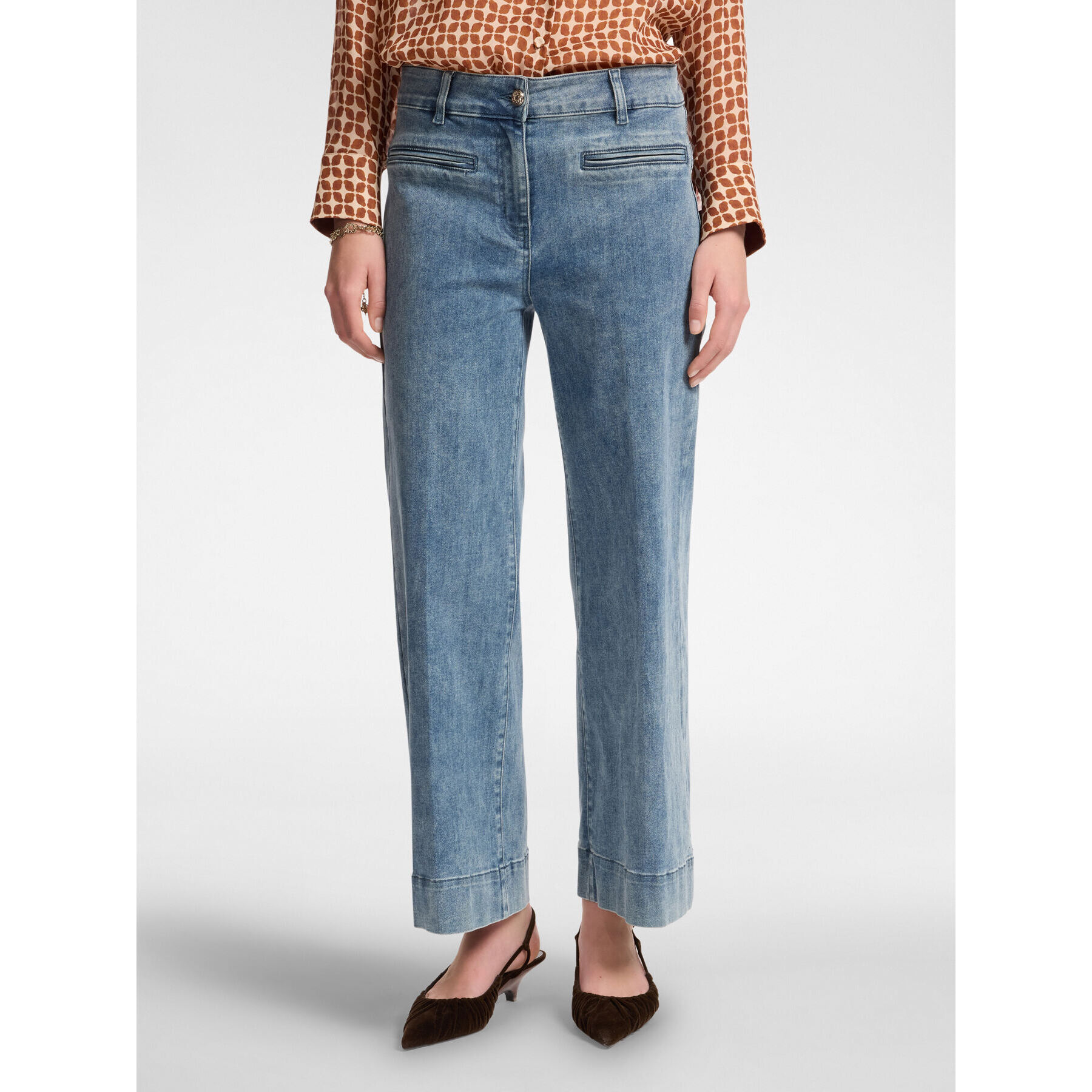 Elena Mirò - Jeans de 5 bolsillos marinero, "Mary" - Azul