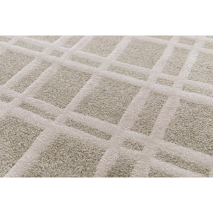 CALEDONIA Alfombra con diseÃ±o a cuadros en verde, varias medidas disponibles.