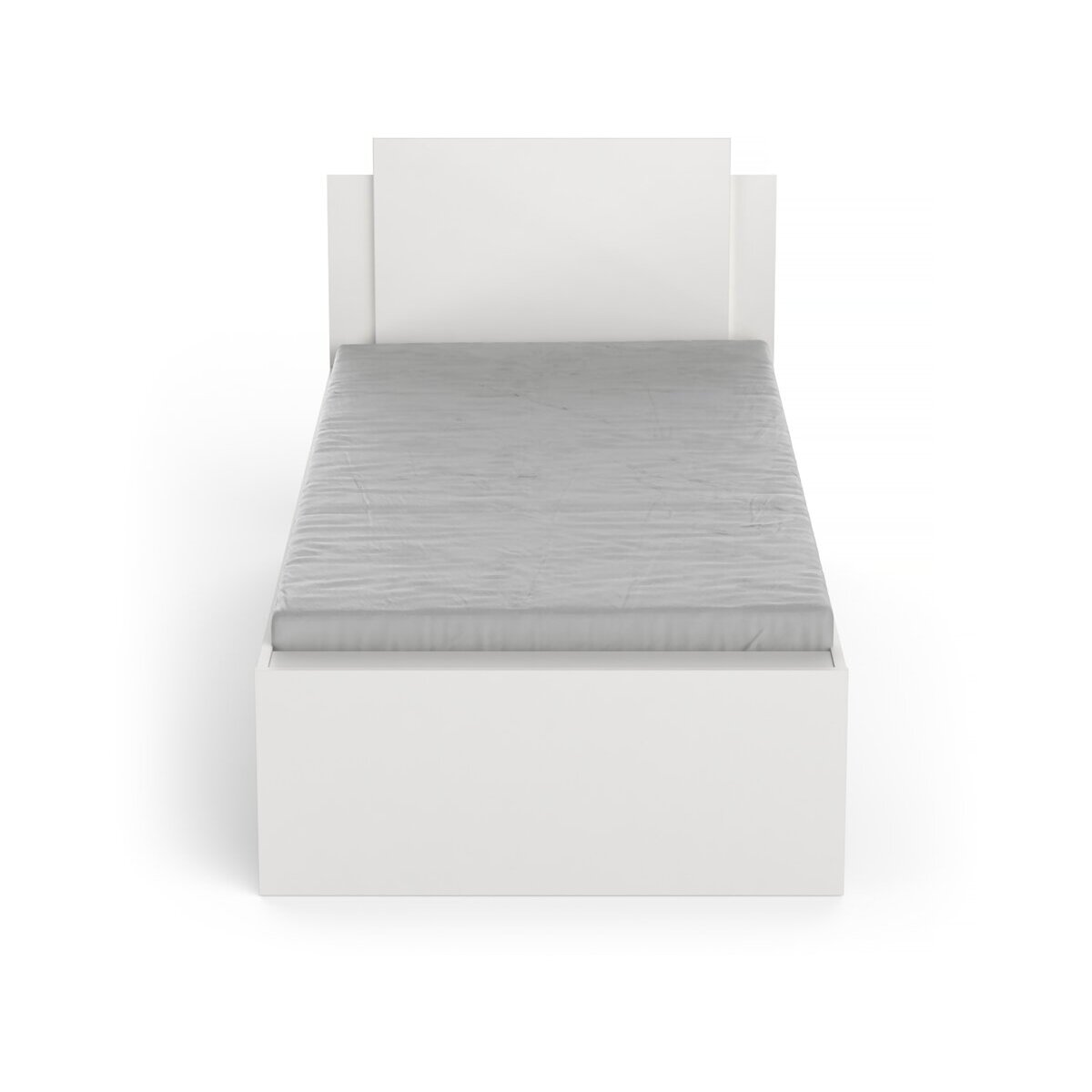 Lit enfant simple "Life" -  90 x 190/200 cm - Blanc
