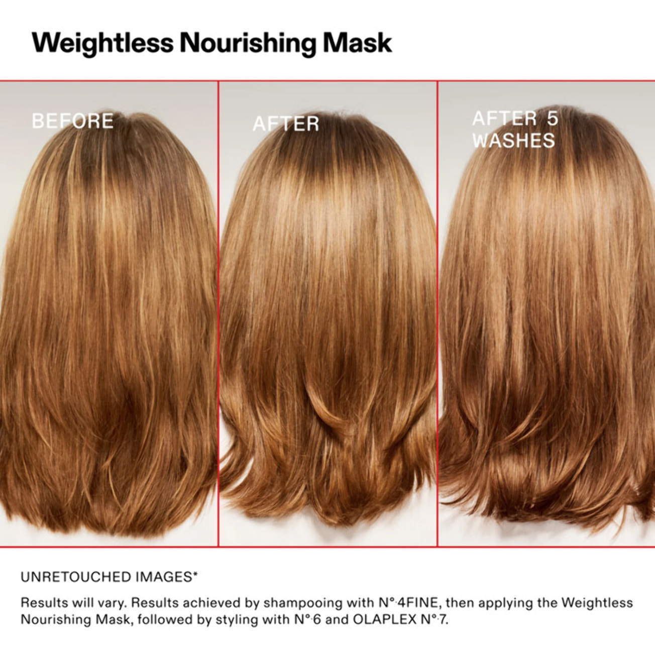 OLAPLEX Kit Bond Maintenance Shampoo N°4 Fine 250ml + Weightless Nourishing Mask 200ml