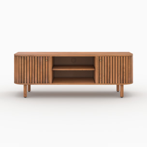 Meuble TV en bois d'acacia 145 cm - Paola