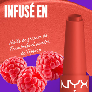 NYX Professional Makeup Fat Matte Rouge à Lèvres Mat Crémeux Comfy Caramel