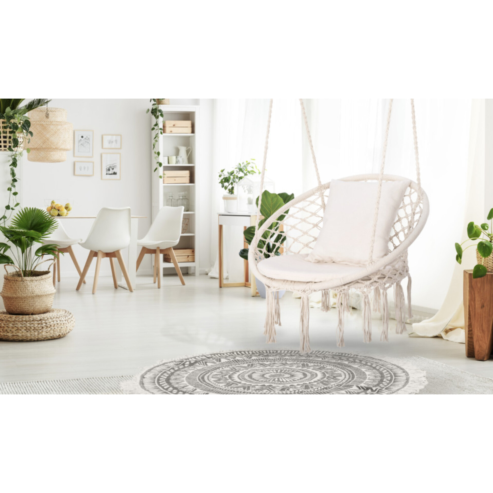 Hamac chaise macrame - Beige Macramé