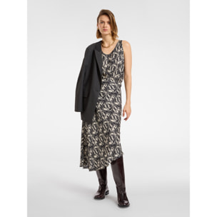 Elena Mirò - Top estampado - Negro