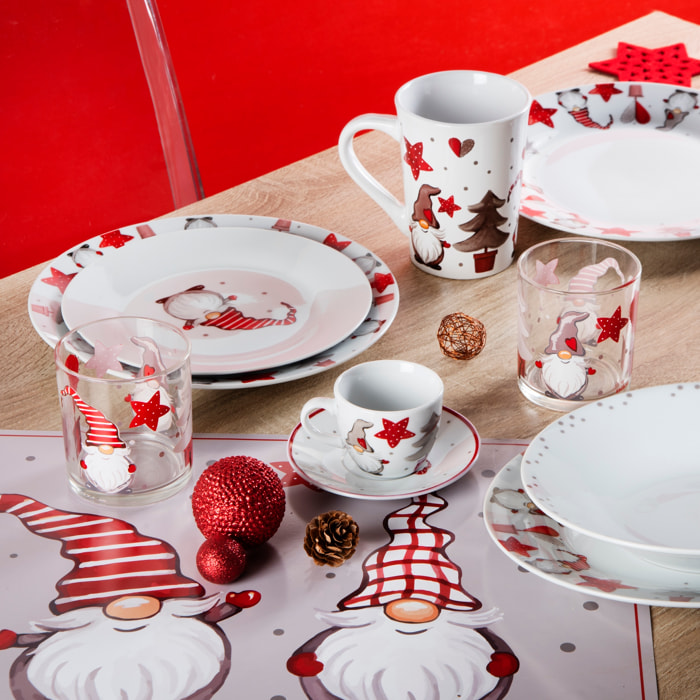 Set 6 tovagliette rettangolari Excelsa – Gnomo, Polipropilene multicolore