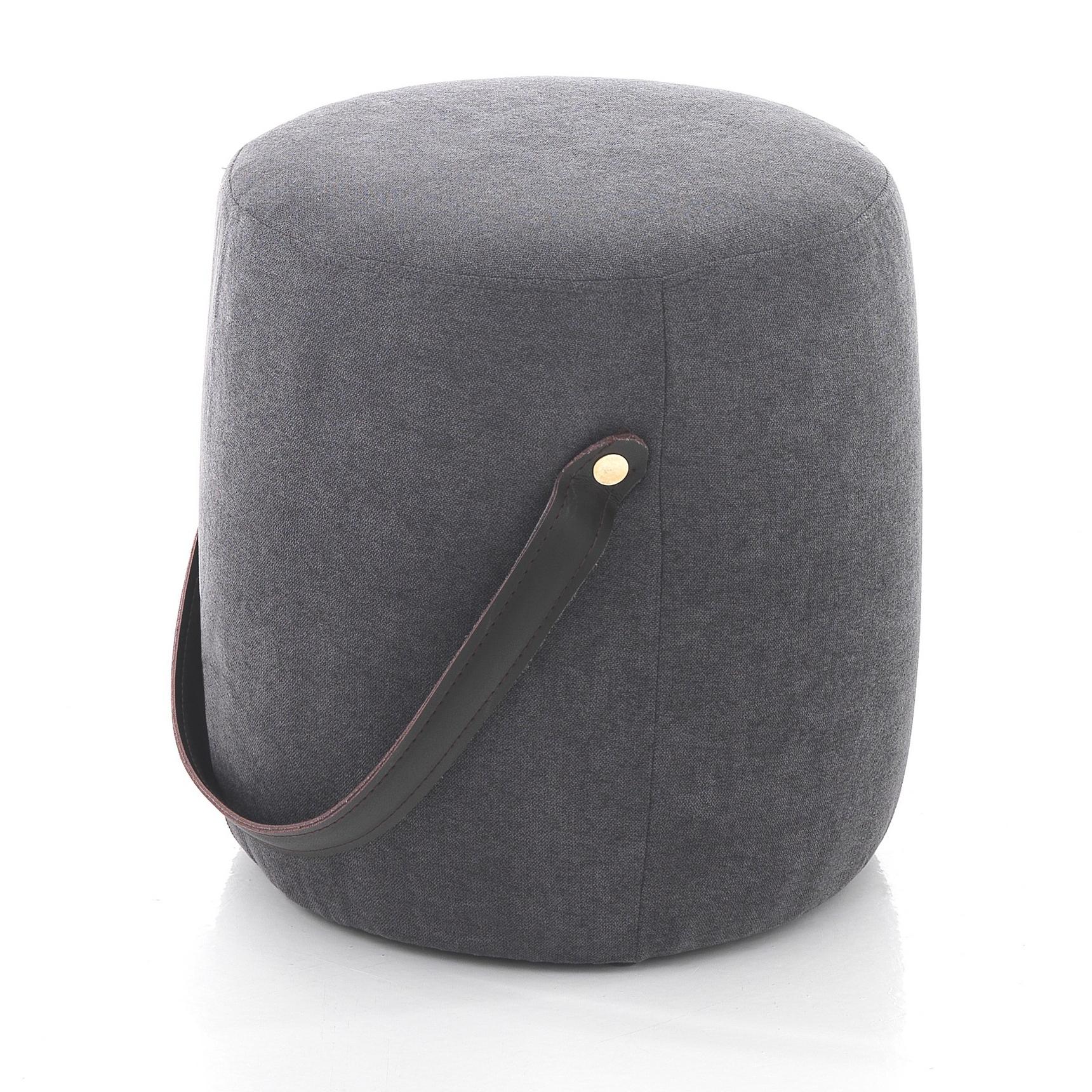 Tomasucci Pouf imbottito DRUM DARK GREY multicolore