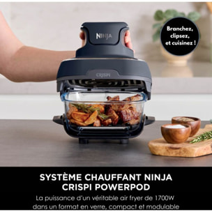 Friteuse sans huile NINJA CRISPi 4-in-1 Gris Cyber Space FN101EUGY