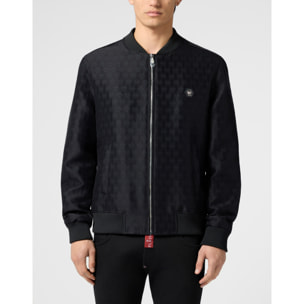 PHILIPP PLEIN Bomber Jacket Jacquard Monogram