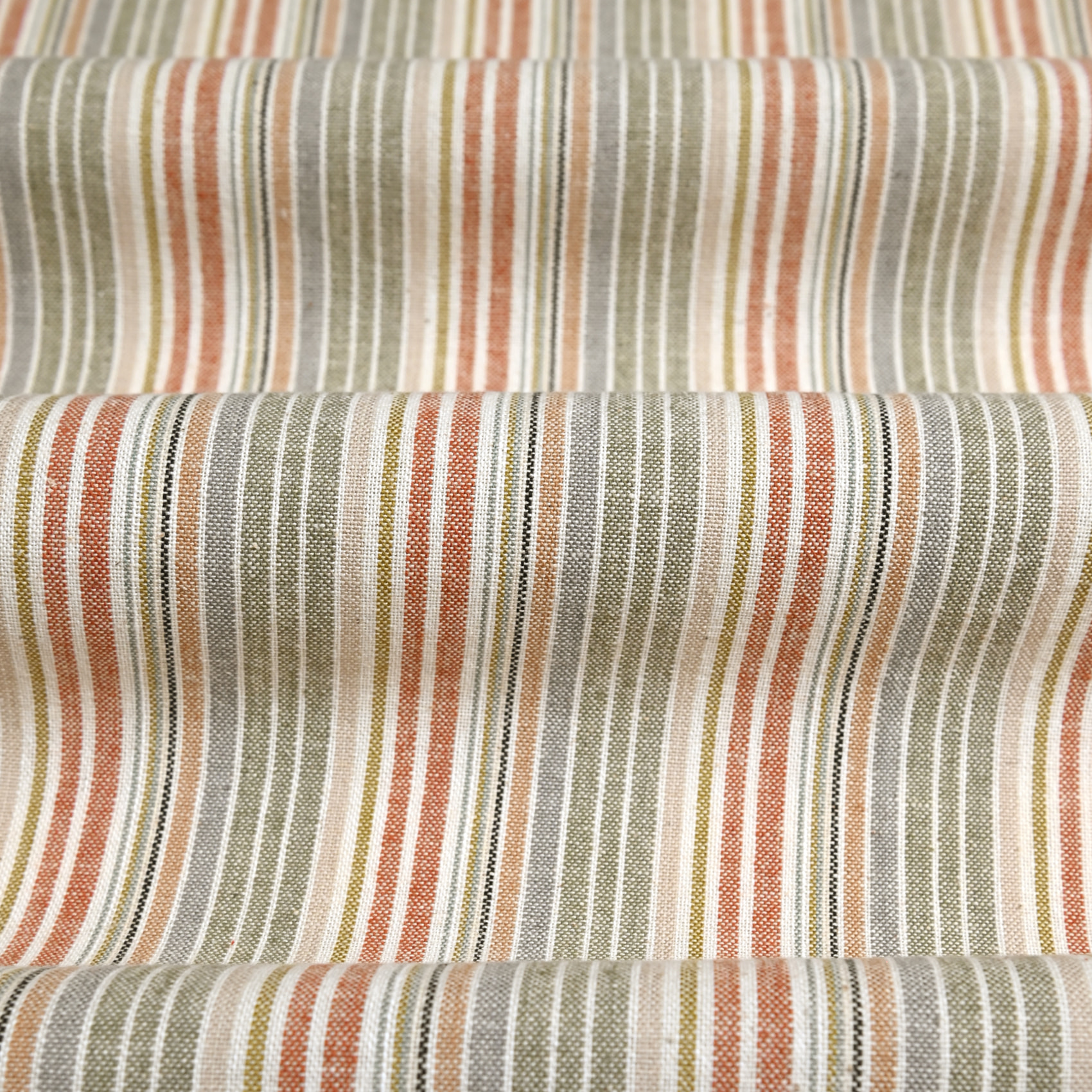 Torchon de cuisine en coton à rayures tissées - Rouge