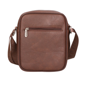 Borsa a tracolla da Uomo in Ecopelle Prodotto Vegano 19,5x23,5x6,5 cm