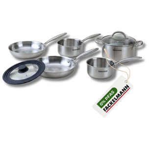 Poêles à Frire, Casseroles, Faitout inox 18/10 Triply et couvercle Fackelmann Vita3