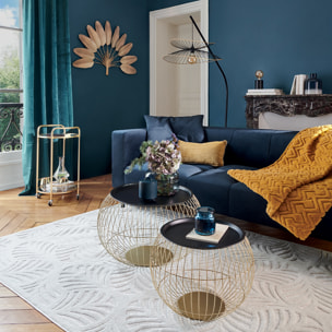 Lampadaire arc "Alara" - métal - noir - H177 cm
