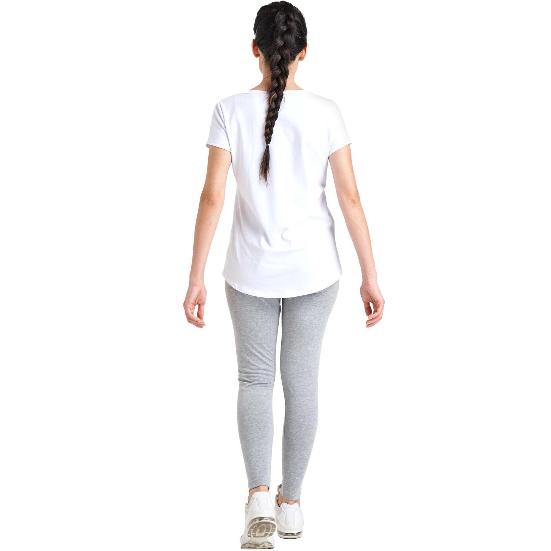 Camiseta de manga corta de mujer brillante