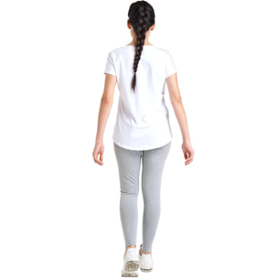 Camiseta de manga corta de mujer brillante