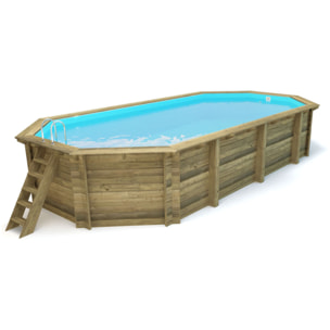 Piscine bois " Sevilla 145 " - 8.57 x 4.57 x 1.45 m