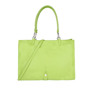 Borsa a spalla da donna In Vera pelle Made in Italy 40x30x15 cm