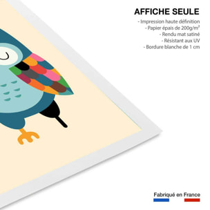 Affiche  capitaine hibou Affiche seule