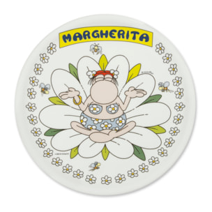 Set de 6 Assiettes à Pizza Excelsa – Mordillo, Porcelaine Multicolore