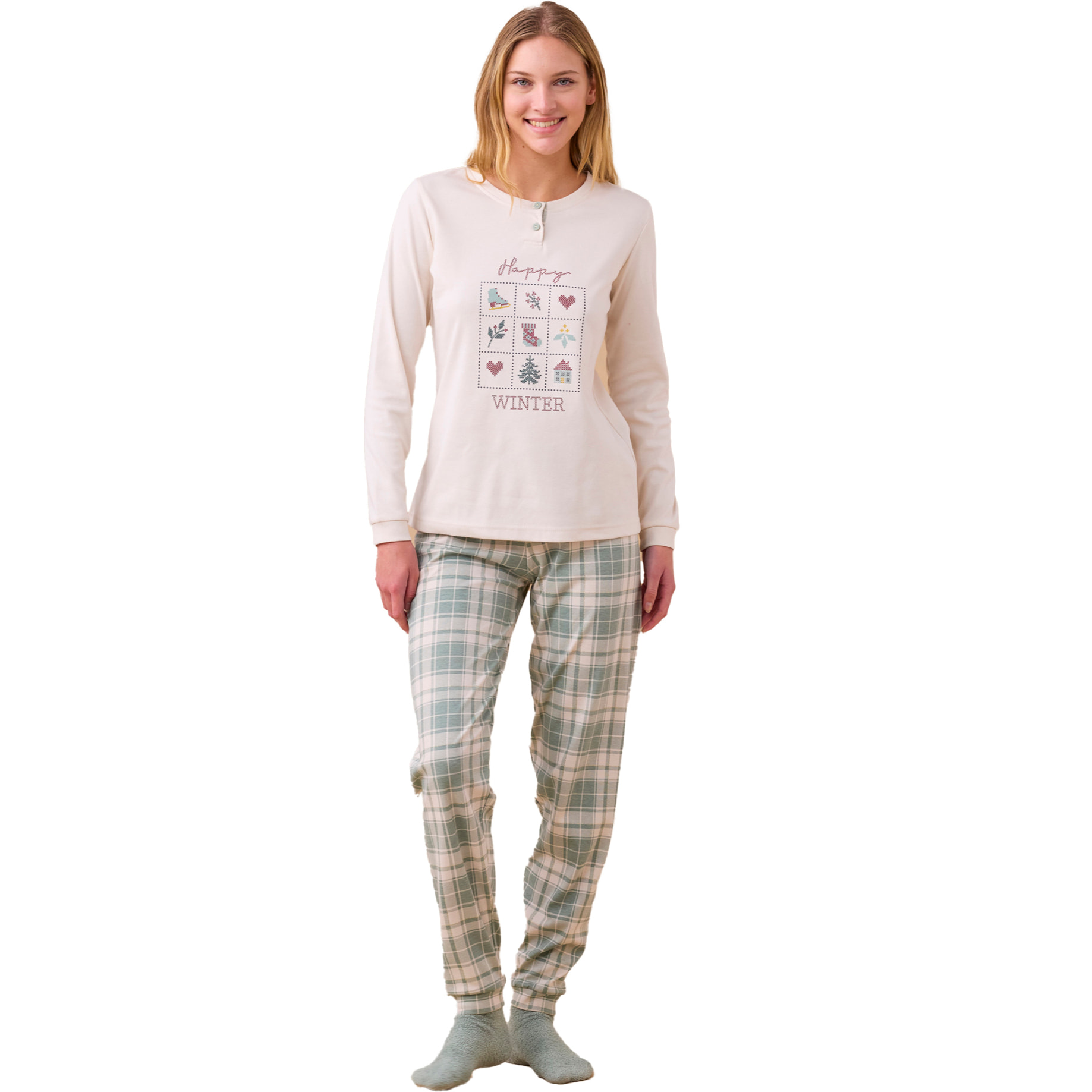 Pigiama caldo cotone articolo winter. Noidinotte