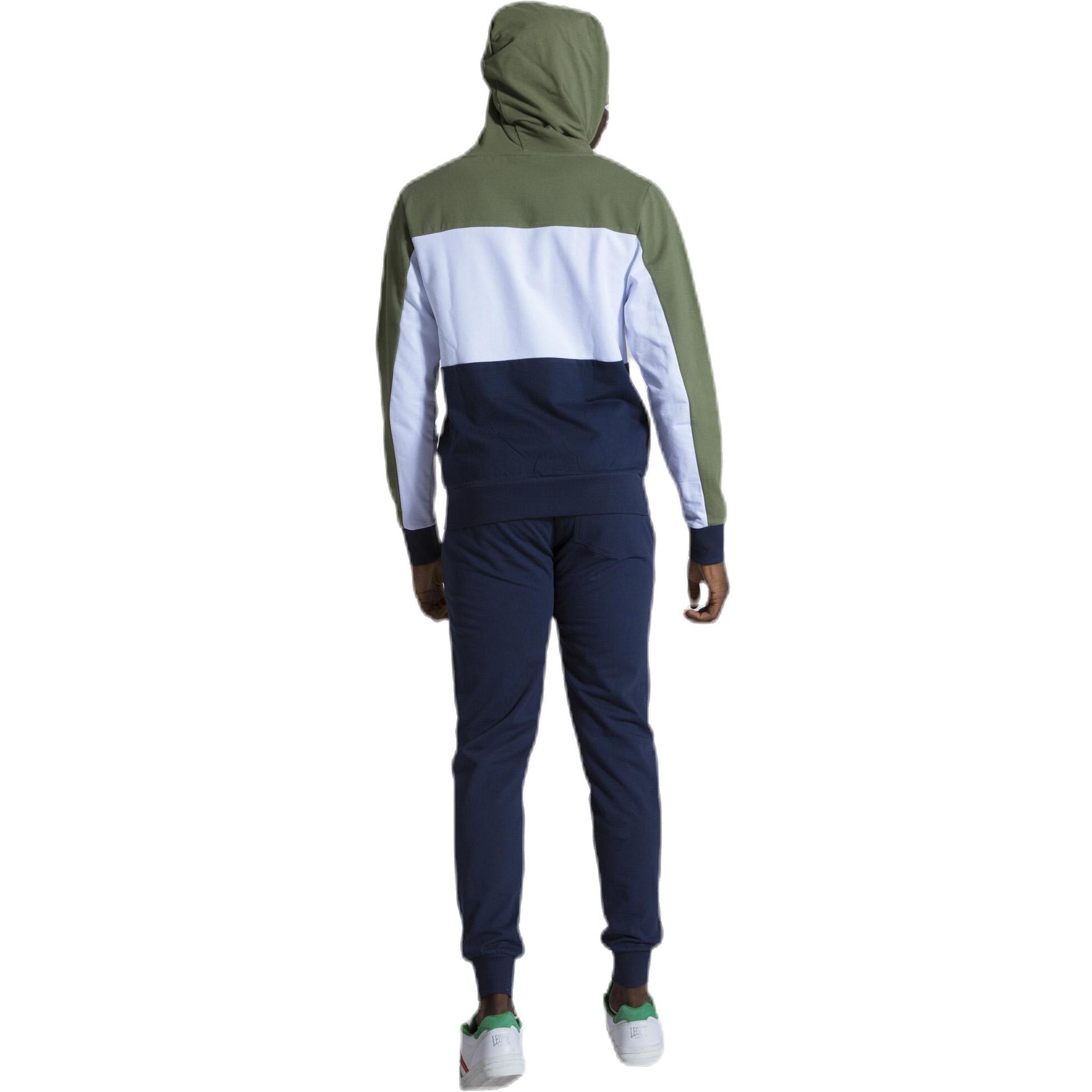 Tuta stripes da uomo composta da Felpe con cappuccio zip e pantalone in Felpe Jumpsuits Set