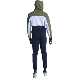 Tuta stripes da uomo composta da Felpe con cappuccio zip e pantalone in Felpe Jumpsuits Set