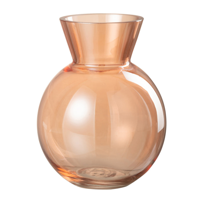 J-Line vase Lucy - verre - orange - small - Ø 13 cm